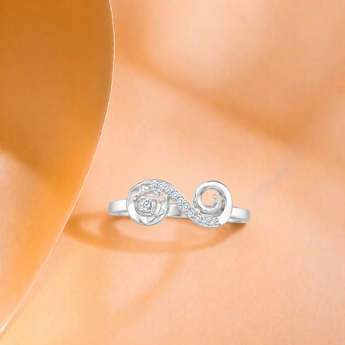 Picture of 925 Silver Infinity Swirl CZ Ring