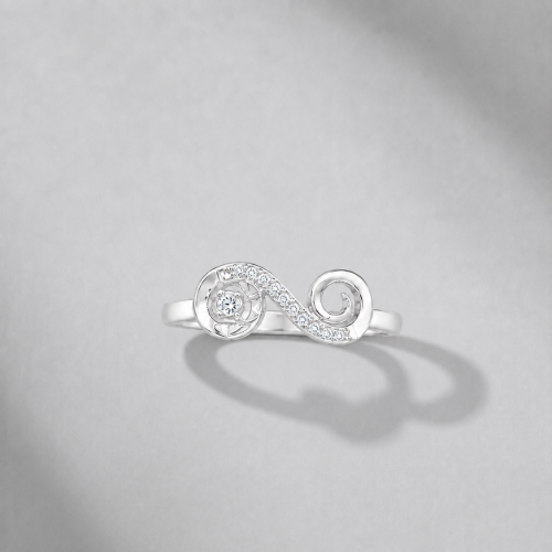 Picture of 925 Silver Infinity Swirl CZ Ring