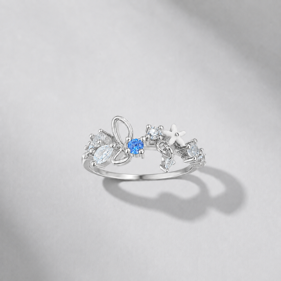 Picture of 925 Silver Ocean Charm Ring