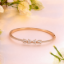 Picture of 925 Silver Floral CZ Bangle