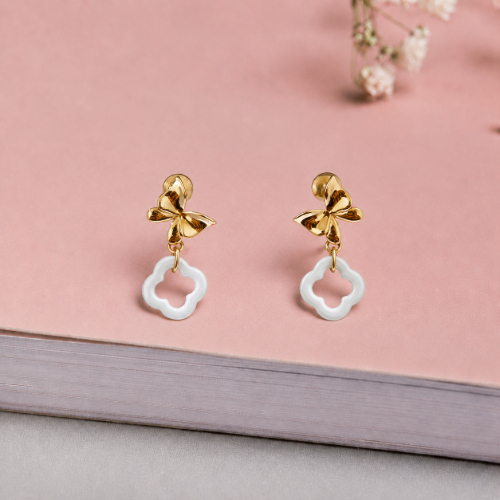Picture of 925 Silver Butterfly Drop Earrings