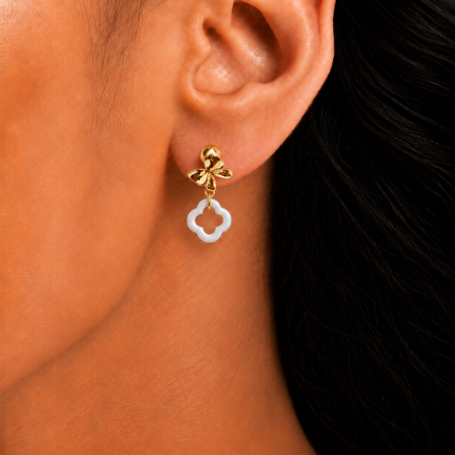 Picture of 925 Silver Butterfly Drop Earrings