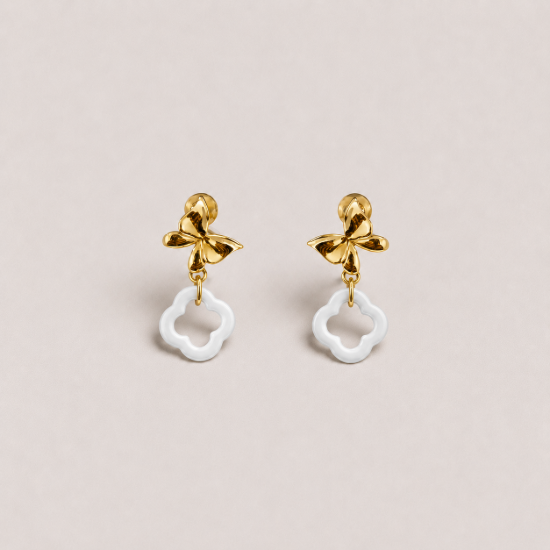 Picture of 925 Silver Butterfly Drop Earrings