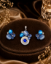 Picture of Blue Floral Pendant Set