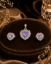 Picture of 925 Purple Heart Pendant Set