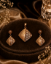 Picture of 925 Rose Gold Floral Diamond Pendant Set
