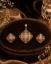 Picture of 925  Rose Gold Lattice Pendant Set