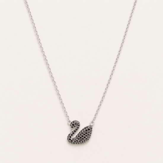 Picture of 925 Silver Black Swan Necklace