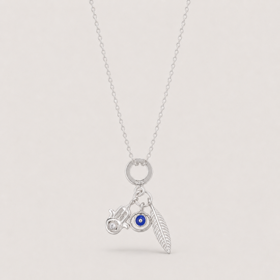 Picture of 925 Silver Lucky Charm Necklace