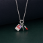 Picture of 925 Silver Makeup Charm Necklace