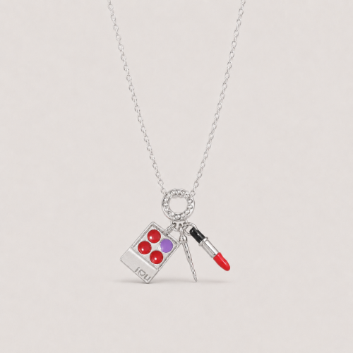 Picture of 925 Silver Makeup Charm Necklace