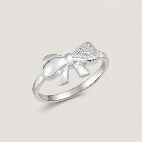 Picture of 925 Silver Bow CZ Ring