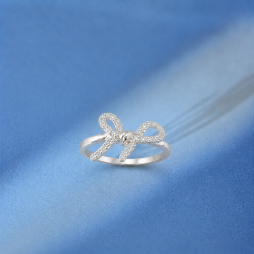 Picture of 925 Silver CZ Bow Ring