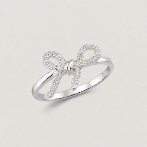 Picture of 925 Silver CZ Bow Ring