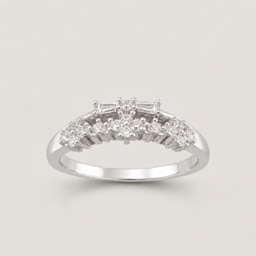 Picture of 925 Silver CZ Crown Ring