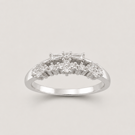Picture of 925 Silver CZ Crown Ring