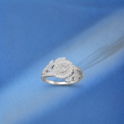 Picture of 925 Silver Floral CZ Ring