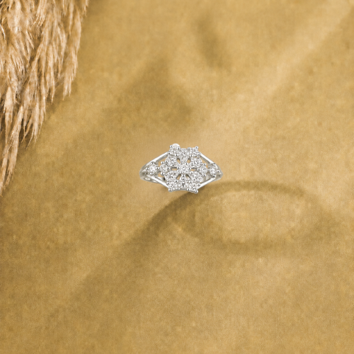 Picture of 925 Silver Floral CZ Ring