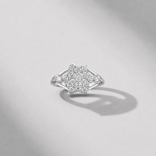 Picture of 925 Silver Floral CZ Ring