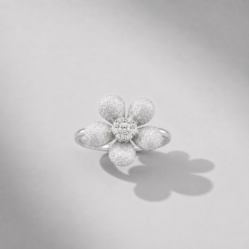 Picture of 925 Silver Floral CZ Ring