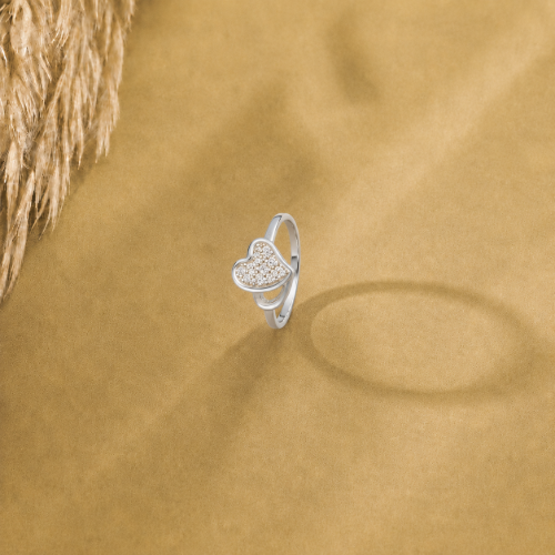 Picture of 925 Silver Heart CZ Ring