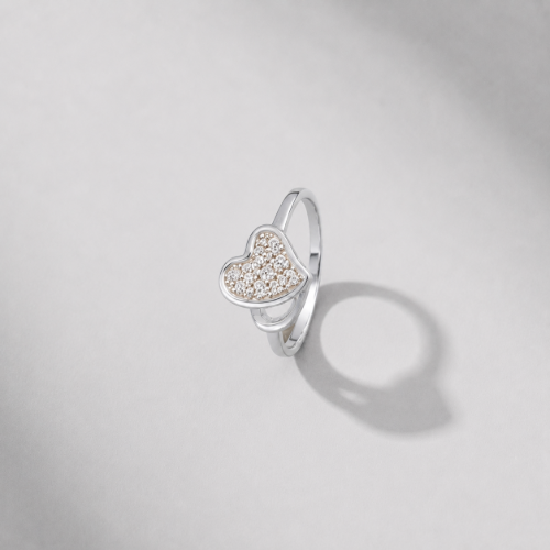 Picture of 925 Silver Heart CZ Ring