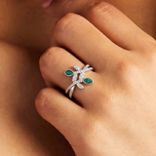 Picture of 925 Silver Leaf Ring