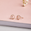 Picture of Deer Halo Stud Earrings