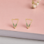 Picture of Triangle CZ Stud Earrings