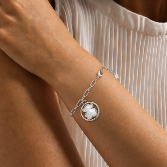 Picture of 925 Silver Clover Bracelet