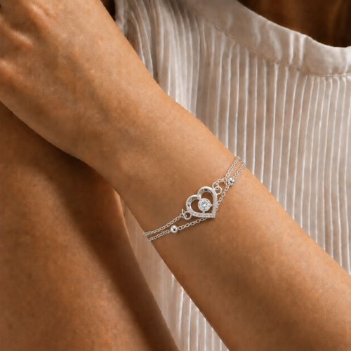 Picture of 925 Silver Heart Bracelet