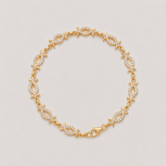Picture of 925 Silver Infinity CZ Bracelet