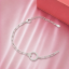 Picture of 925 Sterling Silver CZ Circle Link Bracelet