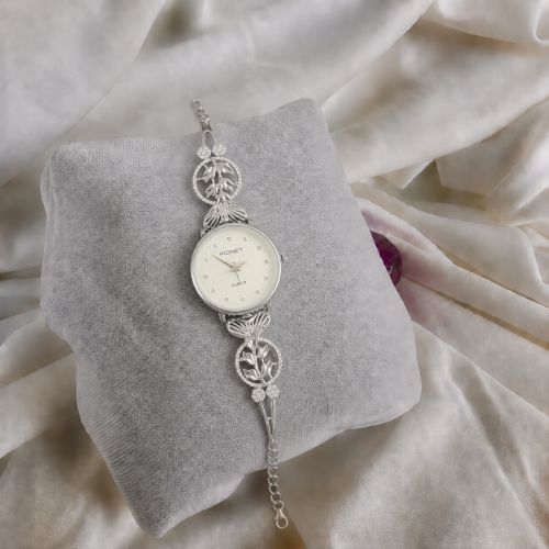 Picture of Floral Silver Watch