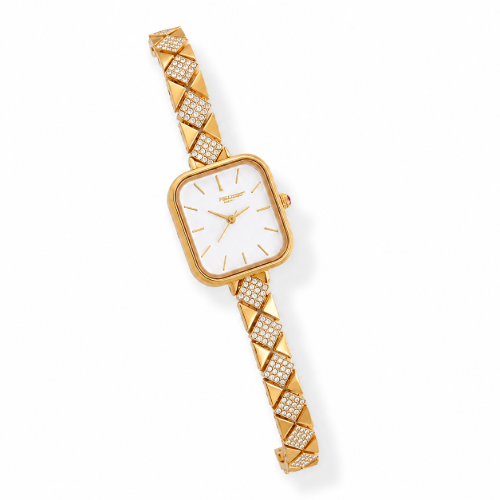 Picture of Gold Crystal Silver Watch