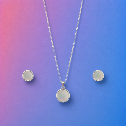 Picture of 925 Silver Mother of Pearl Jewelry Set