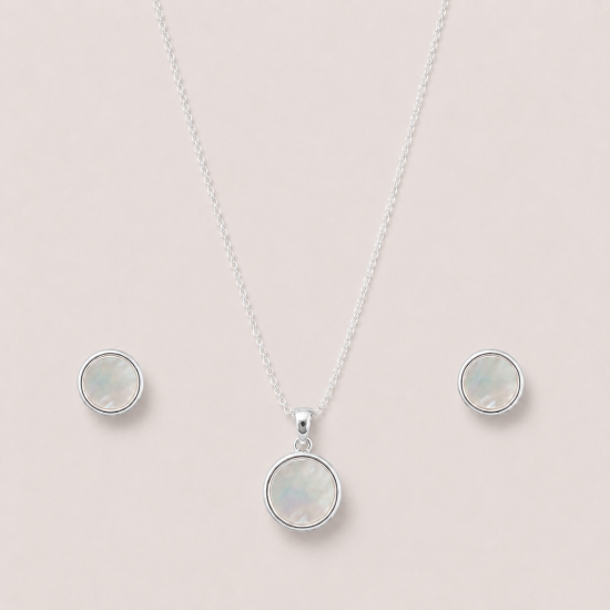 Picture of 925 Silver Mother of Pearl Jewelry Set