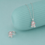 Picture of 925 Silver Teddy Pendant & Adjustable Ring Set