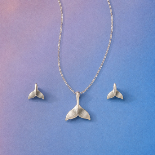 Picture of 925 Silver Whale Tail Jewelry Set