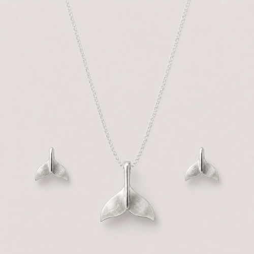 Picture of 925 Silver Whale Tail Jewelry Set