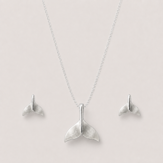 Picture of 925 Silver Whale Tail Jewelry Set