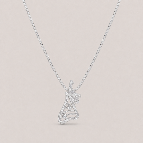 Picture of 925 Crystal Butterfly Silver Pendant