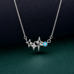 Picture of 925 Evil Eye Star Silver Necklace