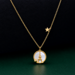 Picture of 925 Eiffel Tower Gold Pendant