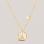 Picture of 925 Eiffel Tower Gold Pendant