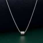 Picture of 925 Minimal Barrel Silver Necklace