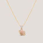 Picture of 925 Lucky Heart Gold Necklace