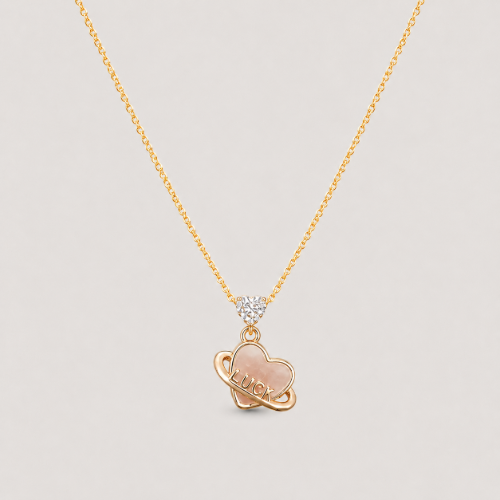 Picture of 925 Lucky Heart Gold Necklace
