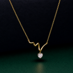 Picture of 925 Silver Heartbeat Heart Necklace