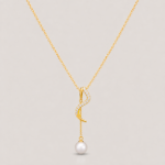 Picture of 925 Silver Pearl Twist Necklace
